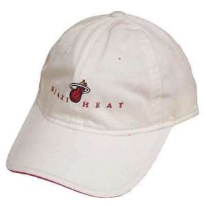  NBA MIAMI HEAT WHITE RED COTTON GARMENT WASHED HAT CAP 