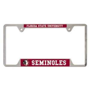  Florida State University Metal License Plate Frame Sports 
