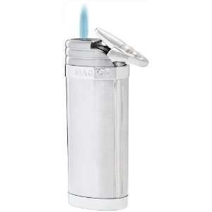   Satin Silver Torch Flame Cigar Lighter 