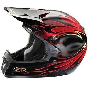  Z1R Intake Flame Helmet   X Small/Red Automotive