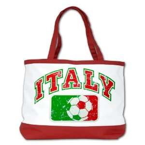 Shoulder Bag Purse (2 Sided) Red Italy Italian Soccer Grunge   Italian 
