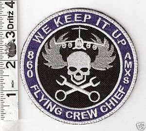 860 AMXS WE KEEP IT UP FLYING CREW CHIEF PATCH rv108  