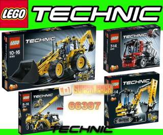LEGO Technic 4in1 XXL Baustellen Set 8069 + 8065 + 8047 + 8067 # 66397 