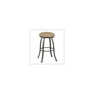   30 High Round Backless Metal Swivel Bar Stool Furniture & Decor