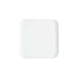  Plate, 12 X 12, Polycarbonate, White, Mediterranean(1 