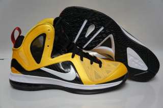 Nike Lebron 9 p.s. Elite Maize Yellow White Black Sneakers Mens Size 