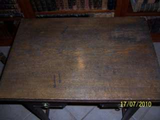 Antique Arts Crafts Mission Oak Chess Game Side Table  