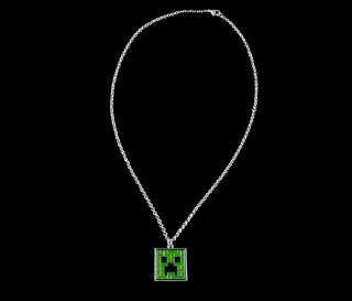   Creeper grün Anhänger Block Spiel Mine Craft Kette Necklace  