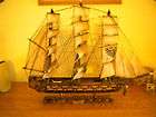 Vintage Fragata Espanola war ship wooden model maritime  
