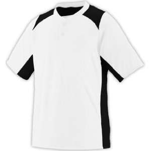  Gamer Poly Mesh Custom Baseball Jersey WHITE/BLACK AS Sports
