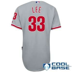   Phillies Authentic Cliff Lee Road Cool Base Jersey