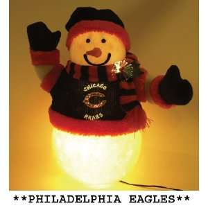   Eagles Fiber Optic Snowman Christmas Decorations