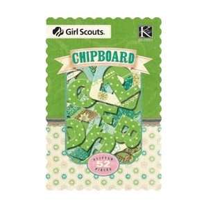  Girl Scout Chipboard Alphabet Box Arts, Crafts & Sewing