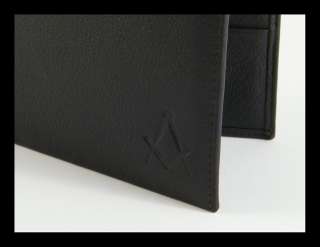 Masonic Wallet Italian Genuine Leather Freemasonry EXT  