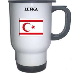  Northern Cyprus   LEFKA White Stainless Steel Mug 