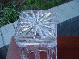 LARGE WATERFORD CRYSTAL GLASS LINCOLN MEMORIAL ART DECO VASE NR  