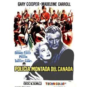  North West Mounted Police   Movie Poster   27 x 40