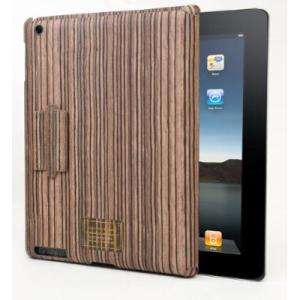 For iPad 2 Rotating Wood Cork Hard Faceplate Case Skin Smart Cover 