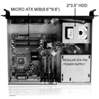 ARK IPC 2U235 Black 1.2mm SGCC 2U Rackmount Server Case  