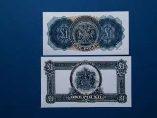 Two REPRODUCTIONS Bermuda 1 Pound 1937 and 1 Pound 1927  