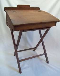 Young Childs Folding Desk, Marked Atlas Packing Case, Canada  