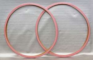 PAIR Pink Fixed Gear Track Messenger Tires 100 psi 25c  