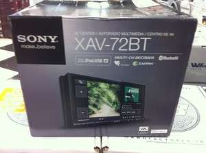 Sony XAV72 BT Car DVD Player BRAND NEW  027242808812 