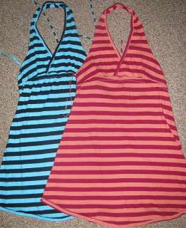 NEW FREE PEOPLE Striped HALTER DRESS COVER UP XS M L  