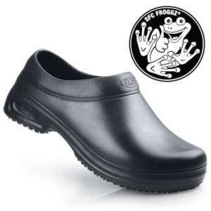 SFC Shoes for Crews Froggz Pro Black Unisex 5008 Size 7 Mens 9 Women 