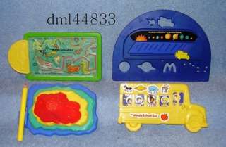 MIP 1994 McDonalds Magic School Bus Mint Set & U3   Lot of 5  