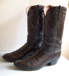 Mens Cowboy Boots  Lucchese Black Cherry Sevile   10 1/2 D  