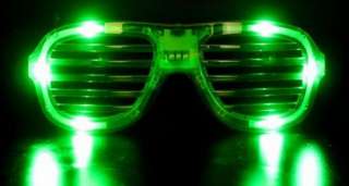   Shutter 6 LED Sunglasses Glasses LightUp Flashing Blinking Glow  