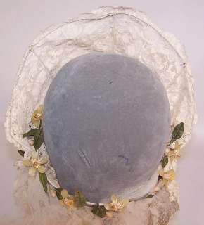 Edwardian Antique Battenburg Duchesse Bobbin Lace Bridal Wedding Veil 