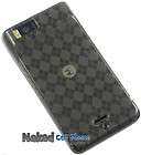 NEW PLAID SMOKE TPU CANDY SKIN CASE COVER FOR MOTOROLA DROID X MB810 