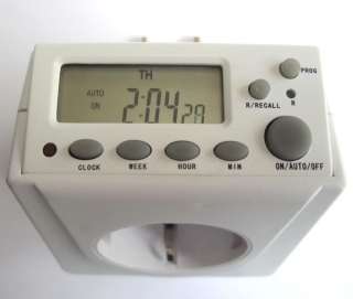 days 24hr on/off Electronic Programming Timer Switch Outlet Power 
