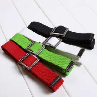 Color Mens boys move buckle Military Thicker canvas belt Free 