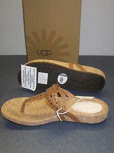 UGG WOMENS DEITRA SANDALS NEW 3097 NATURAL size 9  