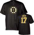 Milan Lucic Black Reebok Name & Number Boston Bruins T Shirt