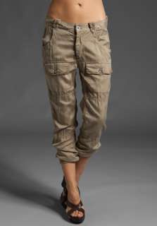 EVER Patra Cargo Capri in Dark Tan  