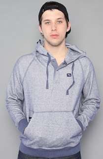 LRG Core Collection The Core Collection Hooded Henley in Navy Heather 