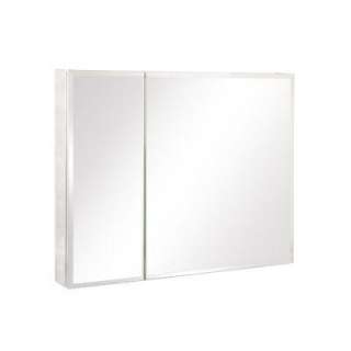   for Beveled Mirror 36 x 30 Polished Silver Bi View Medicine Cabinet