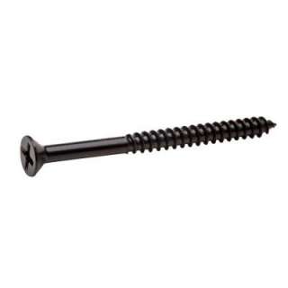 Crown Bolt Oil Rubbed Bronze #9 X 2 1/4 In. Flat Head Phillips Drive 