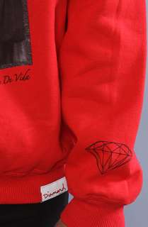 Diamond Supply Co. The Eternal Diamond Life Crewneck Sweatshirt in Red 