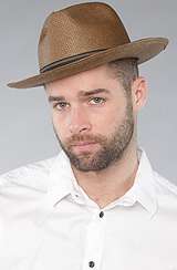 Brixton The Capistrano Fedora in Brown Straw