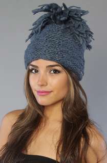 deLux The Vail Pom Pom Beanie in Winter Sky  Karmaloop   Global 