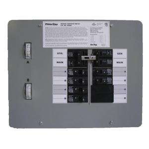 GenTran 30 Amp 125 Volt 3750 Watt Indoor Manual Transfer Switch for 6 