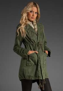 FREE PEOPLE We The Free Fur Trimmed Parka & Removable Vest in Olive at 