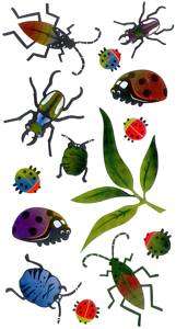 Sticko Ladybugs Insects Bugs Beetles Metallic Stickers  