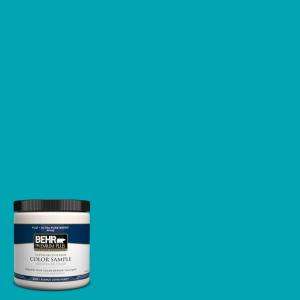 BEHR Premium Plus 8 oz. Blue Jewel Interior/Exterior Paint Tester 