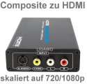 Composite zu HDMI Konverter / S Video zu HDMI Konverter   wandelt 